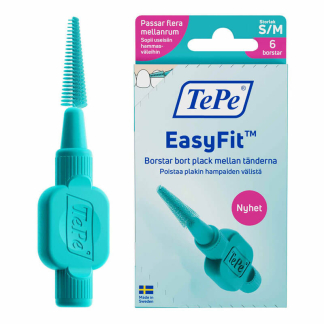 TePe&reg; EasyFit mellemrumsb&oslash;rste S/M - 6 stk.